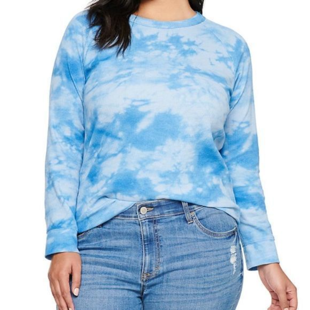 NWT Sonoma junior plus size 5x relaxed long sleeve thermal top